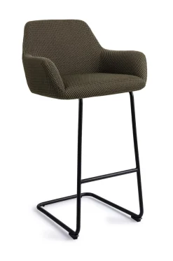 Barkruk Hiroo Arch Black (zithoogte 76cm)