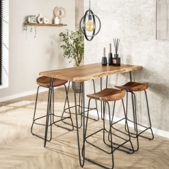 Bartafel Michel Boomstam, kleur Massief acacia naturel