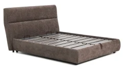 Bed Dafra Met uitklapbare bedbodem, kleur Donkerbruin