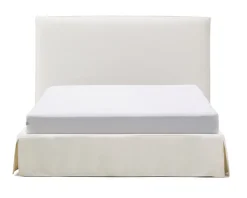 Bed Jaira Chenille, kleur Wit