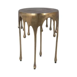 Bijzettafel Carly 43cm, kleur Brushed Gold