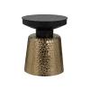 Bijzettafel Freddie 42cm, kleur Zwart/Goud
