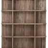 Boekenkast Rush Teakhout, 160 x 140cm