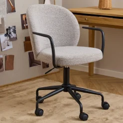 Bureaustoel Alba Bouclé, kleur Beige