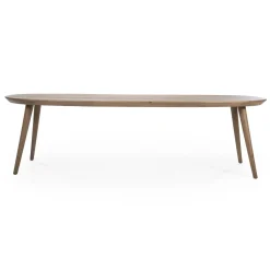 Deens Ovale Eettafel Elijah Eiken, kleur Bruin