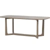 Deens Ovale Eettafel Ferion Mangohout, kleur Mud