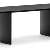 Deens Ovale Eettafel Litto MDF, kleur Zwart