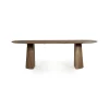 Deens Ovale Eettafel Lune Mangohout, kleur Bruin