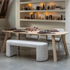 Deens Ovale Eettafel Tablo Eikenhout, Met Haarlem 4-standen poot