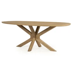 Deens Ovale Eettafel Tycho Mangohout, kleur Naturel