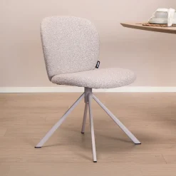 Draaibare Eetkamerstoel Femke Bouclé