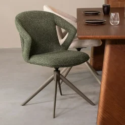 Draaibare Eetkamerstoel Zurich Bouclé