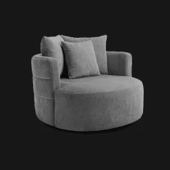 Draaifauteuil Bolza Geweven stof