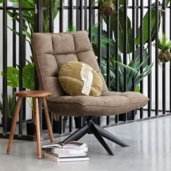 Draaifauteuil Jouke Lederlook