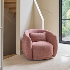 Draaifauteuil Leonardo Chenille Jacquard