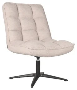 Draaifauteuil Vince Bouclé, kleur Naturel