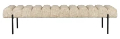 Eetkamerbank Krystal Geweven stof, kleur Beige