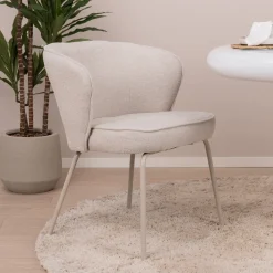 Eetkamerstoel Admit Geweven, kleur Pebble