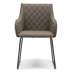Eetkamerstoel Frisco Drive Belgium Weave, kleur Dark Taupe