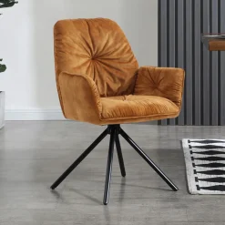 Eetkamerstoel Gadi Velvet, draaibaar