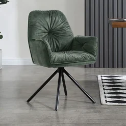 Eetkamerstoel Gadi Velvet, draaibaar