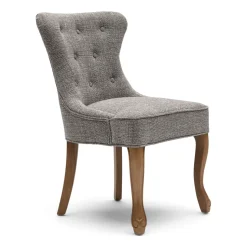 Eetkamerstoel George Chenille Jacquard, kleur Bright Taupe