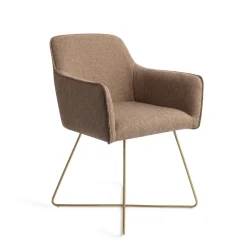 Eetkamerstoel Hofu Cross Gold