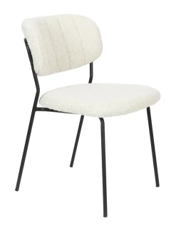 Eetkamerstoel Maris Bouclé, kleur Crème