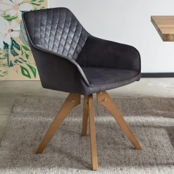 Eetkamerstoel Mercur Velvet, draaibaar