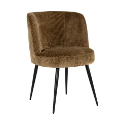 Eetkamerstoel Morton Velvet, kleur Olijfgroen