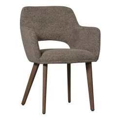 Eetkamerstoel Murat Naturel onderstel, Chenille