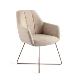 Eetkamerstoel Noto Cross Rose Gold