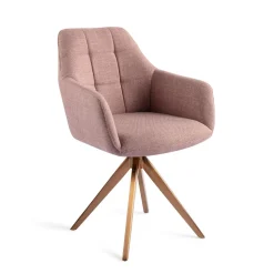 Eetkamerstoel Noto Turn Rose Gold, Draaibaar