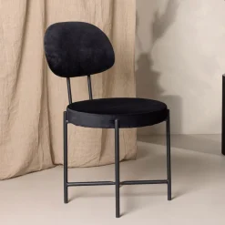 Eetkamerstoel Price Velvet, kleur Zwart