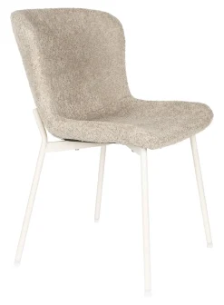 Eetkamerstoel Sharyl Chenille, kleur Beige