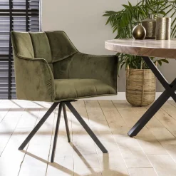 Eetkamerstoel Thandie Velvet, Draaibaar