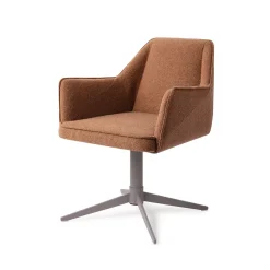 Eetkamerstoel Tome Quad Grey, kleur Cinnamon Bun