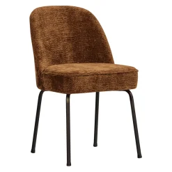 Eetkamerstoel Vogue Chenille, kleur Middenbruin