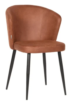 Eetkamerstoel Wave Microfiber, kleur Cognac