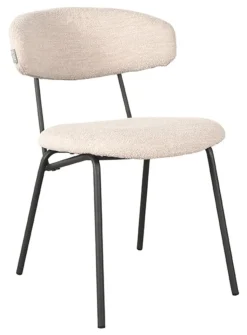 Eetkamerstoel Zack Bouclé, kleur Naturel