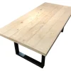 Eettafel Alieke Met zwarte U-poot, Mangohout