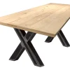 Eettafel Alieke Met zwarte X-poot, Mangohout