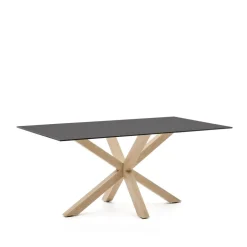 Eettafel Argo Glas, 160 x 90cm, kleur Naturel