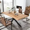 Eettafel Dashawn Eikenhout, kleur Zwart