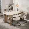 Eettafel Laycie Keramiek in Travertin-look, 180 x 90cm