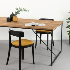 Eettafel Manilla Teakhout en staal