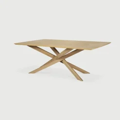 Eettafel Mikado Geolied Eikenhout, kleur Naturel