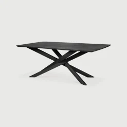 Eettafel Mikado Gevernist Eikenhout, kleur Zwart