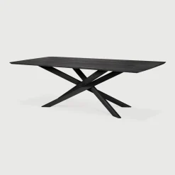 Eettafel Mikado Gevernist Eikenhout, kleur Zwart