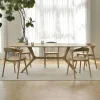 Eettafel X Geolied Eikenhout, kleur Naturel